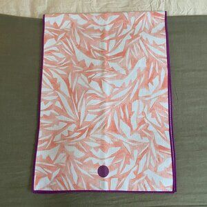 Gently Used Manduka Yogitoes Hot Yoga Mat Towel - Geometric Orange